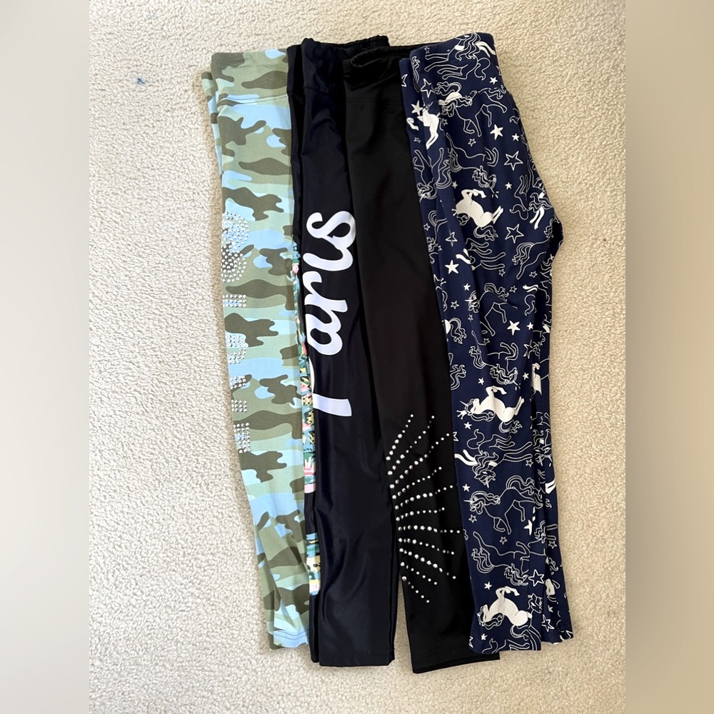 4 of Justice girl’s leggings
